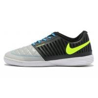 کفش فوتسال نایک لونار گتو طرح اصلی مشکی Nike Lunar Gato II IC Black Volt Wolf Grey Current Blue